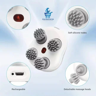 Electric Scalp Massager for Deep Tissue Massage